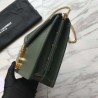 1:1 Mirror YSL Saint Laurent Medium Cassandra Monogram Envelope Bag Green