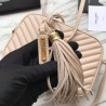 Wholesale YSL Saint Laurent Medium LouLou Chain Bag Matelasse Leather Apricot