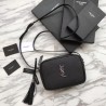 Luxury YSL Saint Laurent Medium LouLou Chain Bag Smooth Leather Black