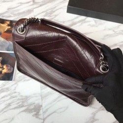 Replicas YSL Saint Laurent Medium Niki Chain Bag Burgundy