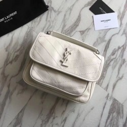 7 Star YSL Saint Laurent Medium Niki Chain Bag White