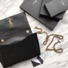 AAA+ YSL Saint Laurent Medium Reversible Kate Suede and Smooth Leather Black