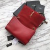 Top Quality YSL Saint Laurent Medium Reversible Kate Suede and Smooth Leather Red