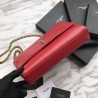 Top Quality YSL Saint Laurent Medium Reversible Kate Suede and Smooth Leather Red