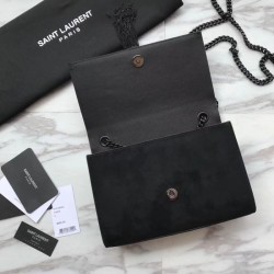 1:1 Mirror YSL Saint Laurent Small Monogram Kate Diamond Bag Black