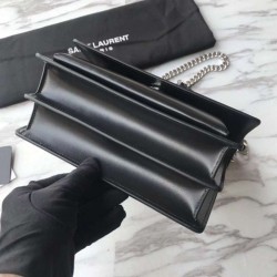 Top YSLSaint Laurent Medium Sunset Bag Black