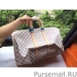 Perfect Keepall Bandoulière 45 Damier Azur N48223