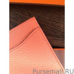 1:1 Mirror Hermes Constance Long Wallet In Crevette Leather