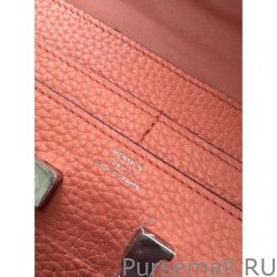 1:1 Mirror Hermes Constance Long Wallet In Crevette Leather