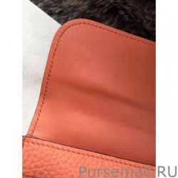 1:1 Mirror Hermes Constance Long Wallet In Crevette Leather