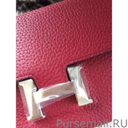 Copy Hermes Constance Long Wallet In Fuchsia Leather