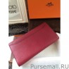 Copy Hermes Constance Long Wallet In Fuchsia Leather