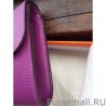 Perfect Hermes Constance Long Wallet In Cyclamen Epsom Leather