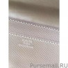 Designer Hermes Constance Long Wallet In Etain Epsom Leather