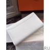 1:1 Mirror Hermes Constance Long Wallet In White Epsom Leather