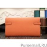 High Quality Hermes Kelly Longue Wallet In Crevette Epsom Leather