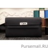 Knockoff Hermes Kelly Longue Wallet In Black Epsom Leather