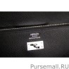 Knockoff Hermes Kelly Longue Wallet In Black Epsom Leather