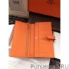 Top Quality Hermes Bearn Wallet In Orange Epsom Leather