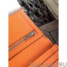 Top Quality Hermes Bearn Wallet In Orange Epsom Leather