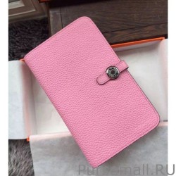High Quality Hermes Dogon Wallet In Pink Leather