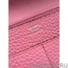 High Quality Hermes Dogon Wallet In Pink Leather