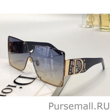 Inspired Dior Paeng Square Sunglasses Blue