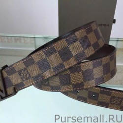 Fashion Initiales Damier Ebene Canvas Belt M9807S