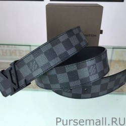 Fashion Initiales Damier Graphite Belt M9808S