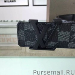 Fashion Initiales Damier Graphite Belt M9808S