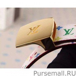 Luxury LV Cut 30MM Reversible Belt Multicolor M9682W