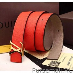 1:1 Mirror LV Initiales 30MM Reversible Belt M9479U