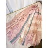 Designer Classic Large Check Cashmere Scarf Pink