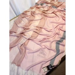 Designer Classic Large Check Cashmere Scarf Pink