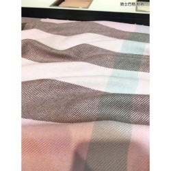 High Classic Large Check Cashmere Scarf Pink