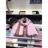 High Classic Large Check Cashmere Scarf Pink