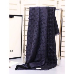 Inspired Classic Silk cashmere 140 x 140cm Black