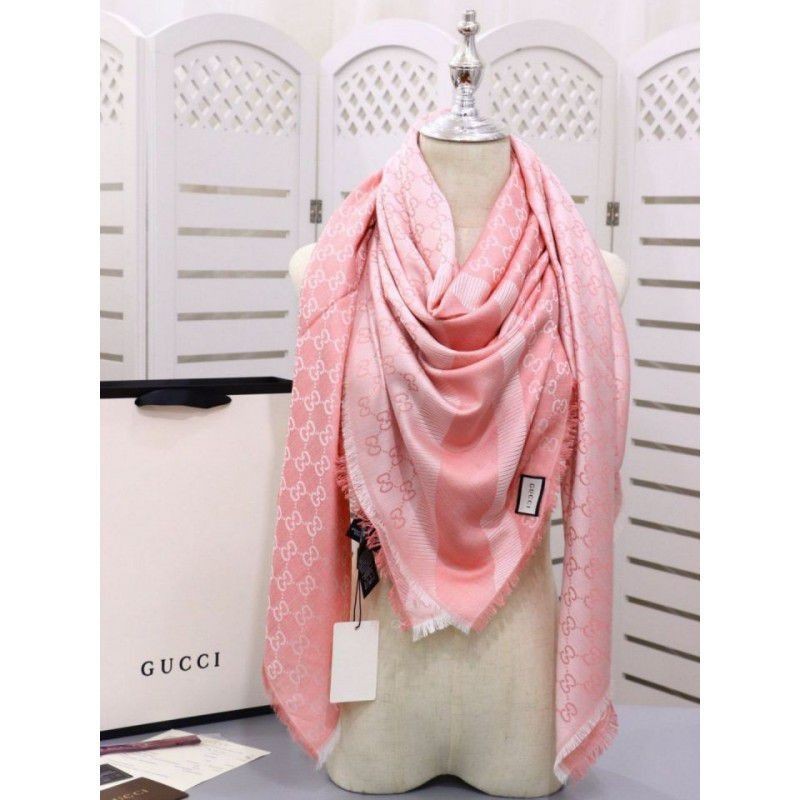 Designer Classic Silk cashmere 140 x 140cm Pink