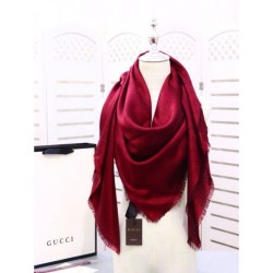 7 Star Classic Silk cashmere 140 x 140cm Red