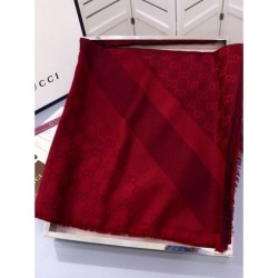 7 Star Classic Silk cashmere 140 x 140cm Red
