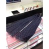 Top Quality GG Jacquard Pattern Knit Scarf With Fiinge Men Blue