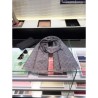 7 Star GG Jacquard Pattern Knit Scarf With Fiinge Men Gray