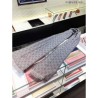 7 Star GG Jacquard Pattern Knit Scarf With Fiinge Men Gray