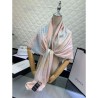 Copy GG Jacquard Wool Shawl 130 x 130 Pink