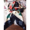 Replica GG Silk Scarf 140 x 140 Black