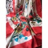 High Quality GG Silk Scarf 140 x 140 Red