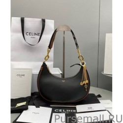 Designer Celine Medium Strap Ava Bag In Smooth Calfskin Black