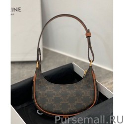 Best Celine Mini Ava In Triomphe Canvas And Calfskin Brown