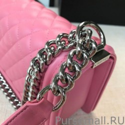 Top Quality Boy Classic Flap Bag A67086 Rose Steel Hardware