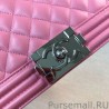 Top Quality Boy Classic Flap Bag A67086 Rose Steel Hardware